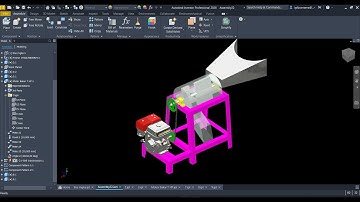 Autodesk Inventor 2026 | Assembly Membuat Mesin Pencacah Rumput