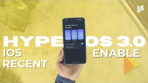 Install Hyper OS 3.0 New System Launcher 🔥 Get iOS Style Recent Menu 