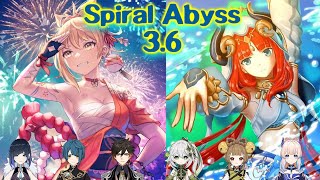 Yoimiya Vape/Nilou Bloom (Genshin Spiral Abyss 3.6)