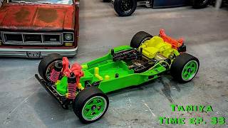 Vintage RC! Full Fluorescent Tamiya TA01 Rainbow Bright Edition, Tamiya Time ep 33