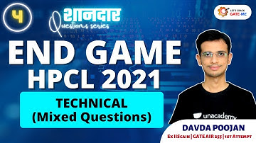 TECHNICAL QUESTIONS FOR HPCL 2021 | A शानदार Questions Series by Davda Poojan