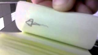 Flip book rocket ship