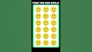 Find the Odd emoji out||Memory test short #ytviral