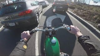 Is lane splitting too dangerous? New push to let motorcyclists ride between lanes