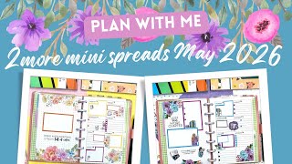 MINI PLANNER DOUBLE PLAN WITH ME | MAY 4-17, 2026 | 2 WEEKLY SPREADS | KELLOFAPLAN DASHBOARD
