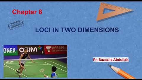 Chapter 8: Loci in Two Dimensions