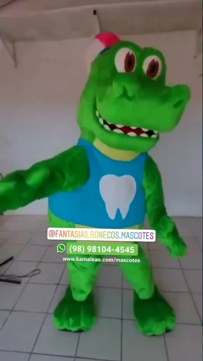 MASCOTE - Fantasia de Crocodilo Jacar