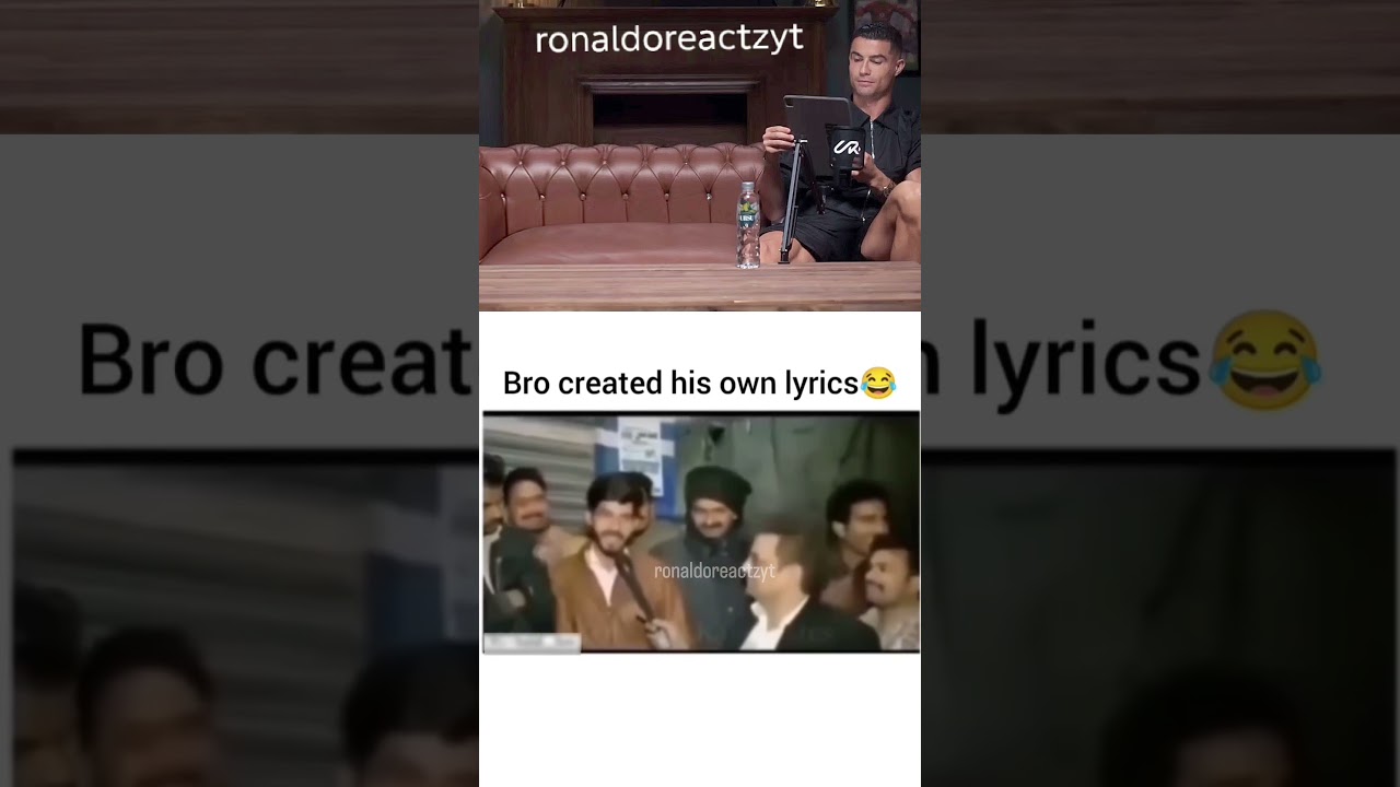 Ronaldo reaction on wrong lyrics 