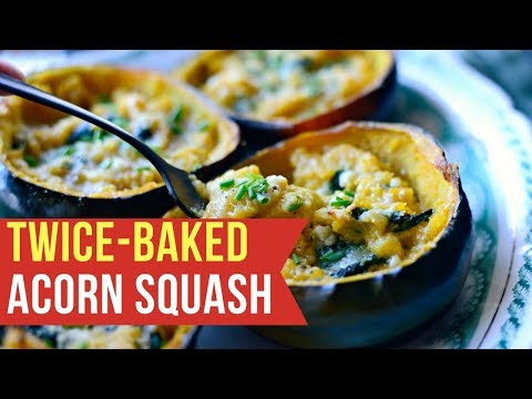 Twice-Baked Acorn Squash Recipe for Weight watchers - Risa Weiner