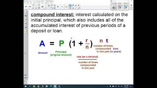 Alg2 Lesson 7 1,2 Exponential Models, Properties of Exponential Functions, and Compound Interest