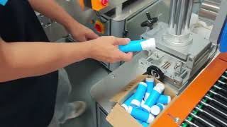 How to adjust the label position of horizontal round bottle labeling machine