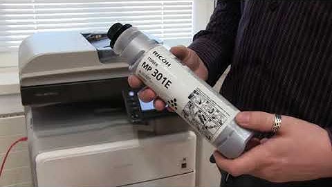 Replacing toner on a Ricoh MP 301, MP 2001, MP 2501 - How To - Ricoh