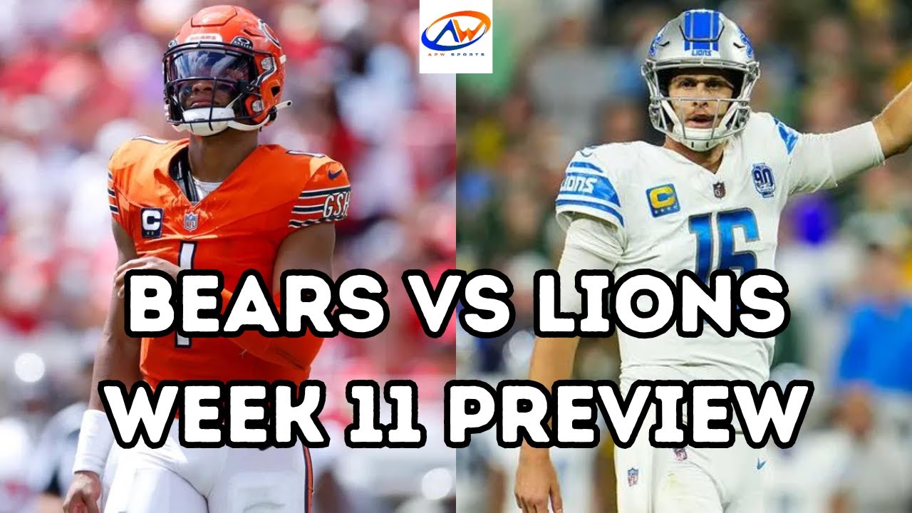 Bears vs Lions Week 11 Preview & Predictions!!! || Justin Fields IS ...