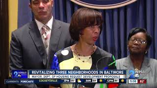 Officials seek proposals to revitalized 3 neighborhoods in Baltimore