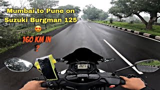 Mumbai to Pune On Suzuki Burgman 125 | Kitna time Laga?