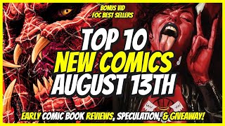 Top 10 New Comic Books August 13th, 2025 🔥 Reviews, Covers, & Giveaway 🔥 Best NCBD Videos On YouTube