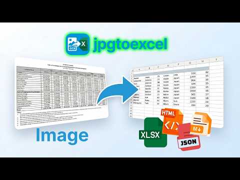 How Our JPG to Excel Converter Works