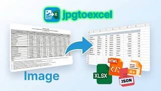 How to Convert Image to Excel & Other Formats | JPG to Excel Converter Tool Tutorial (2026)