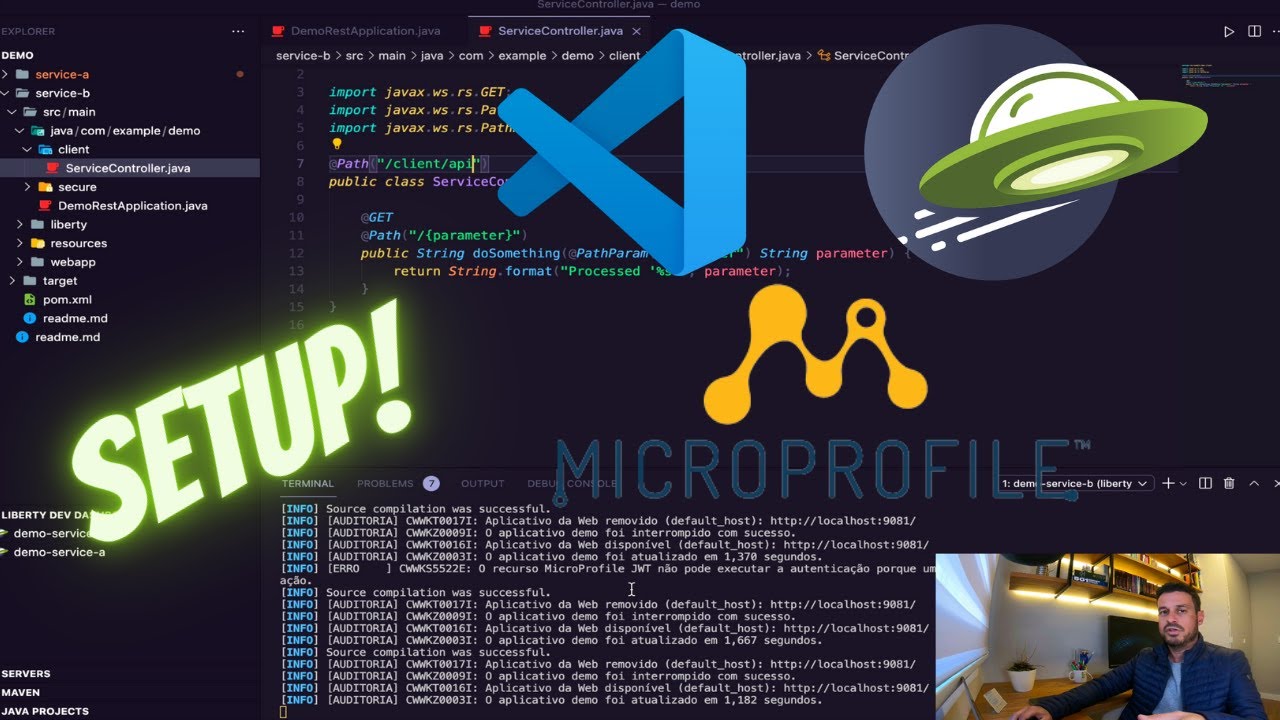 Hello World VSCode, Open Liberty e MicroProfile