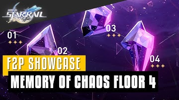 F2P Showcase - Memory of Chaos Floor 4 Max Stars | Honkai Star Rail