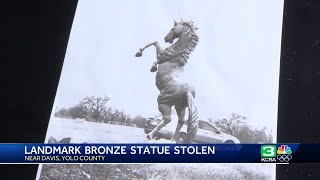 Landmark bronze horse statue stolen from Yolo County stable