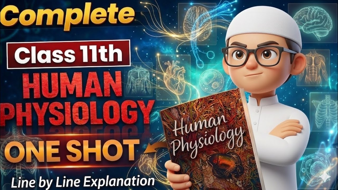 Complete HUMAN PHYSIOLOGY One-Shot! 🩺 | Class 11 Biology | NEET 2026 ...