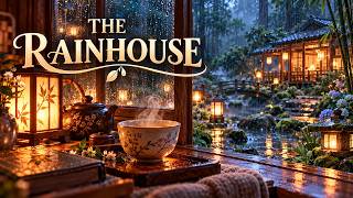 Rainy Forest Sleep Story 🌧️ The Teahouse Where Rain Came to Rest | 79 Minutes