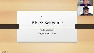KCHS Block Schedule, 2020-2021 SY