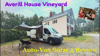 Averill House Vineyard | Auto-Vox Solar 5  | Camping in our Van #vanlife