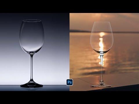 How to Easily cut out Glass and Transparent Object in photoshop