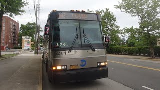On-board MTA Bus MCI D4500CL 3328 on the QM3 (Final Front View Run Before Discontinuation)