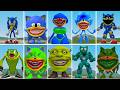 EVOLUTION OF ALL ZOOCHOSIS SONIC GREEN VS ALL SONIC MISS BLUES ? IN GARRYSMOD!...