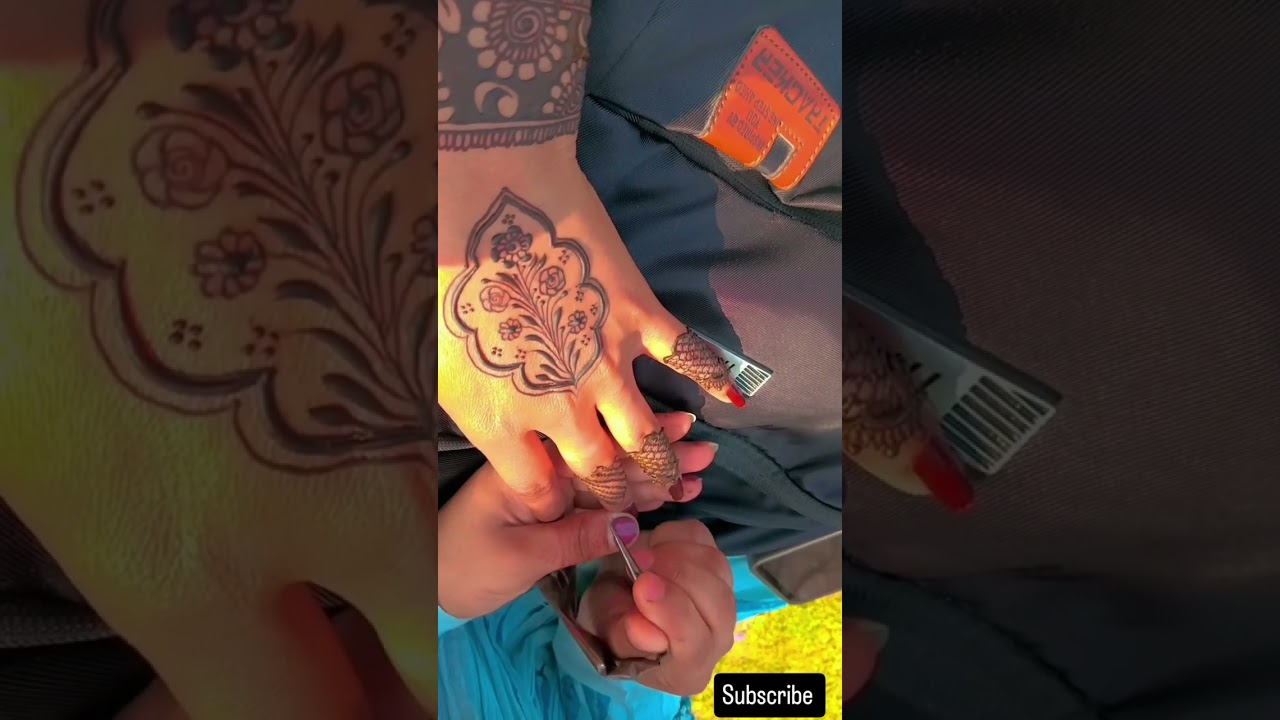 Full video of minimal mehendi design 