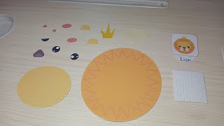 Lion Head Cut And Paste Puzzle