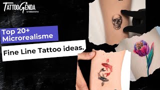 Top 20+ Microrealisme Fine Line Tattoo ideas.