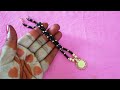 easy daily wear crystal mangalsutra making at home//mangalsutra banane ki tarika