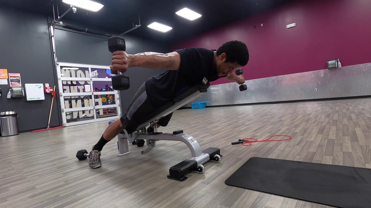 Prone Incline DB Lateral Raises - YouTube