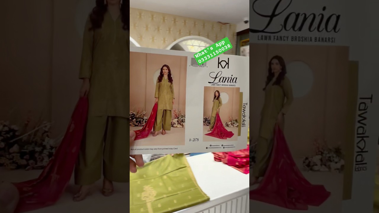 Tawakkal lawn Broshia Banarsi 