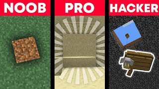 Minecraft Noob Vs Pro Vs Hacker: Hidden Base 😂