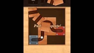 Roll the Ball slide puzzle Beginner Level 48 Solution