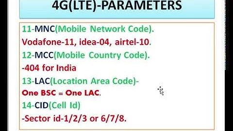 4G,3G,2G ALL PARAMETERS TRAINING ||