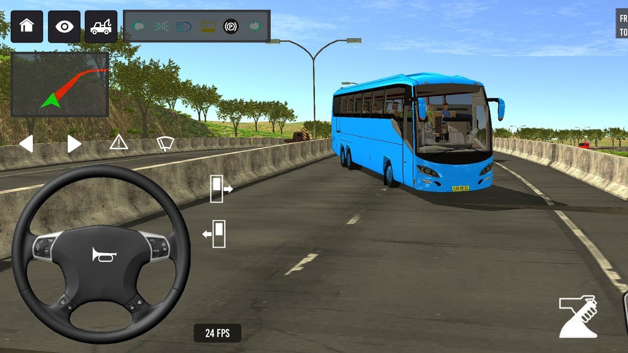 Euro Bus Driving Game Public Transportation 2024 -  Indonesia Bus Simulator Android Gameplay #671