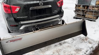 Snowsport HD Plowing - (skip to 6:00 for the action) #snow #snowplowing #pathfinder #snowremoval