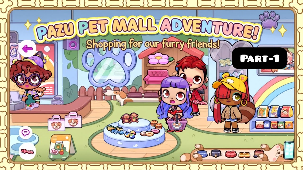 Pazu Avatar World Family Shopping Mall 🐶🐱 | Animal Food, Pets & Fun Adventures