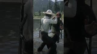 Realistic kill in RDR2 #shorts #RagdollRDR2