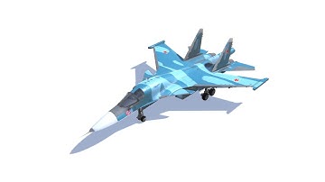 SU-34 Fullback PBR 3D model is now available!