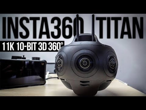 Insta360 Titan - 11K 10-bit Color 3D 360° Professional VR Camera 2nd Look w/ Samples Download