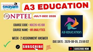 NPTEL HR Analytics Week 2 Assignment Answers | noc26-hs188 | IIT Roorkee