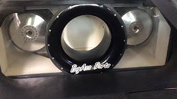 2 12S FROM THE TRUNK TEARING UP THE CAR!