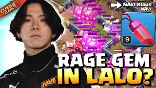 Klaus RISKS WAR with this RAGE GEM LALO! DO NOT ATTEMPT! Clash of Clans